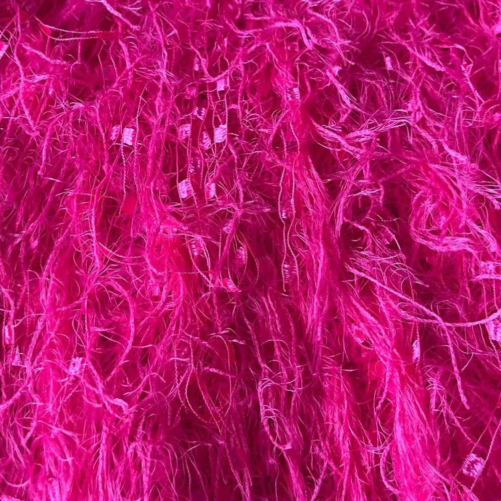 NWT Women’s Davi & Dani Vibrant Pink Eyelash Sweater in Size Large. - Picture 10 of 10